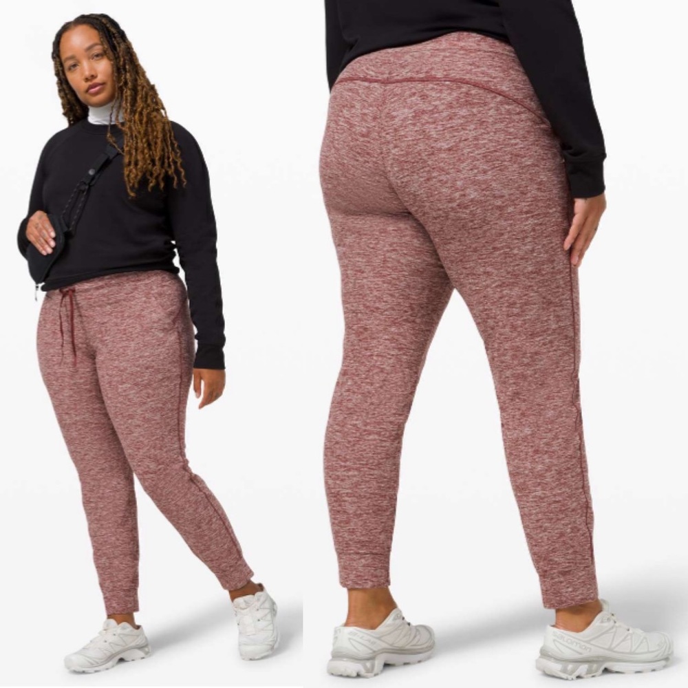 Lululemon Ready to Rulu Fleece Jogger in Heathered Savannah size 4